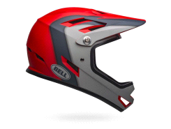 Capacete Bell Sanction Vermelho e Cinza